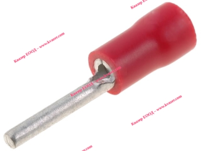 Кабелен накрайник иглен 1.5mm2, изолиран червен