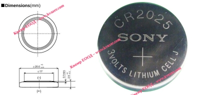 БАТЕРИЯ SONY CR2025 1бр.