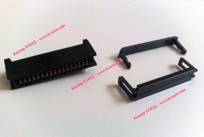 IDC Съединител, гнездо, женски, за лентов кабел 34pin 2.54mm