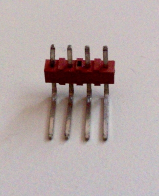 ЩИФТОВА РЕЙКА, 4 PIN ЕДНОРЕДОВ МЪЖКИ СЪЕДИНИТЕЛ ъглови 90° 2.54MM