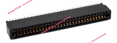 Съединител, 62pin двуредова PCB рейка (2х31 pin) 2.54mm