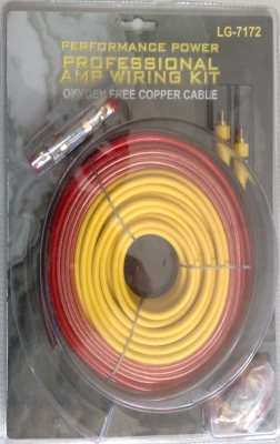 Комплект кабели за автомобил за усилвател (car-audio amp wiring kit) LG-7172