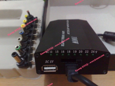 УНИВЕРСАЛЕН AC/DC 100VA АДАПТЕР ЗА ЛАПТОП С USB ИЗХОД