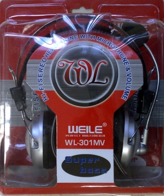 Слушалки с микрофон WEILE WL-301MV