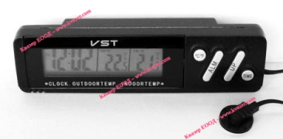 Цифров термометър VST-7067 с часовник и сонда