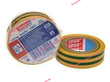 TESA Изолирбанд зелен/жълт Tesaflex 53947 0.12mmX15mmX10m