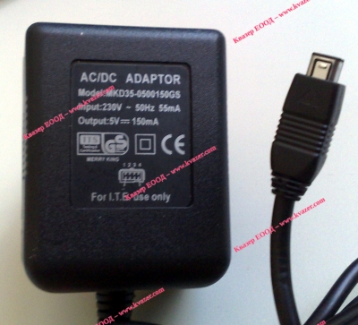 ЗАХРАНВАЩ АДАПТЕР 5VDC/150mA с usb mini