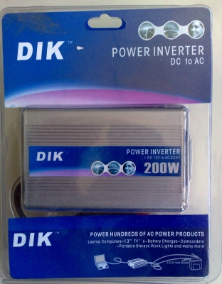ИНВЕРТОР DC/AC DIK 12V-220V 200W