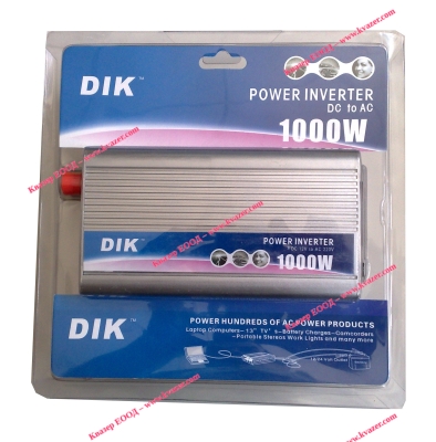 ИНВЕРТОР DC/AC DIK 12V-220V 1000W