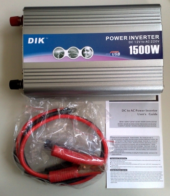 ИНВЕРТОР DC/AC DIK 12V-220V 1500W