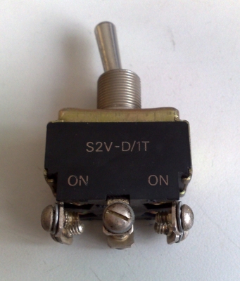 ЦК бутон S2V -D/1T, DPST - 2 NO + 2 NC - вкл - (изкл)