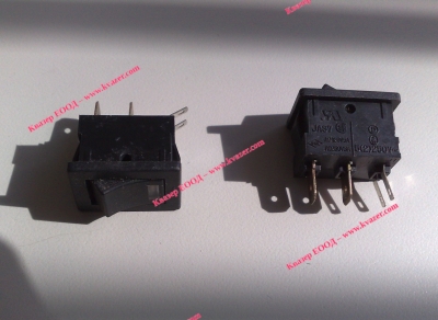 Ключ JA37 250V 3A с червен светодиод 3V