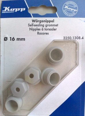 5бр Kopp® Wurgenippel M16 3250.1308.4/самозапечатващи втулки