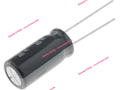 2200uF 6.3V Кондензатор електролитен, 10x20mm, Растер 5mm RD0J228M10020BB