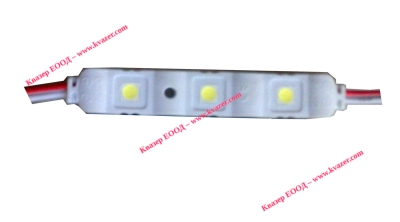 Светодиоден модул 3 LED, 0.7W, 12VDC студено бял