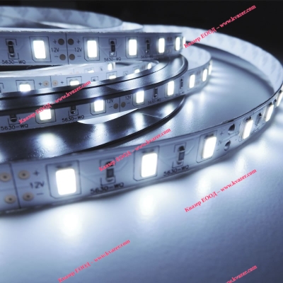 Студено бяла светодиодна лента, smd5630-60LED/m (7.2W/m) водоустойчива IP65