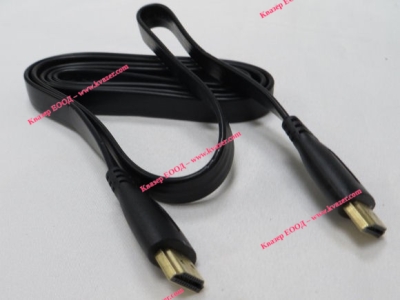 Кабел HDMI мъжки - HDMI мъжки 19p 1.5м плосък вер 1.4/550G