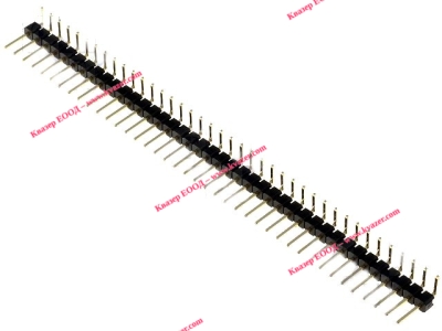 Щифтова рейка 1x40 pin 2.54mm ъглова 90°