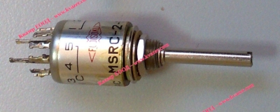 Ротационен галетен превключвател MSRC-2-5 FUJISOKU, 5 позиции, 2 секции, 12pin