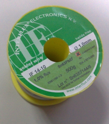 ТИНОЛ IF14-10 Sn63Pb37 ф1.0mm 0.5kg