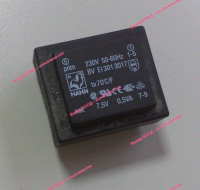ТРАНСФОРМАТОР HAHN BV EI301 30127, 7.5V 0.5VA