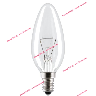 Миньонка прозрачна свещ 60W E14 ЕКОЛУКС
