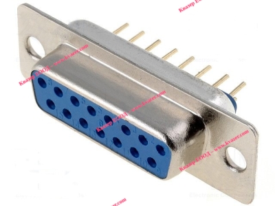 КУПЛУНГ D-SUB 15 PIN ЖЕНСКИ за PCB (платков монтаж) DB15BF