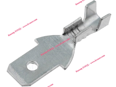 ST-033/2 Кабелен накрайник плосък 4.8mm, 0.8mm, мъжки, 0.5-1кв.мм., неизолиран