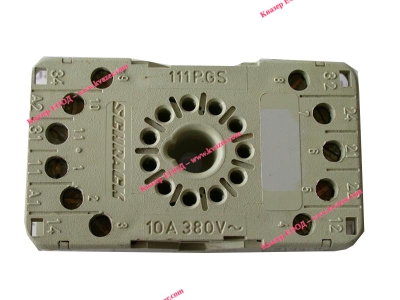 Цокъл за реле SCHRACK 111PGS, 380VAC, 10А, 11pin