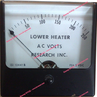 Волтметър 0-250V AC аналогов панелен 80x80mm Research Inc
