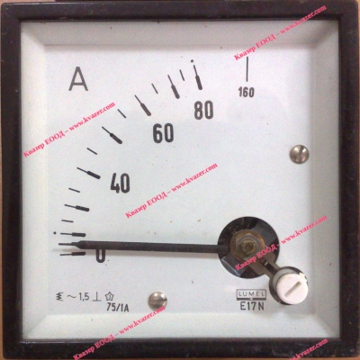 Амперметър 0-80/160А AC 72x72mm, E17N LUMEL