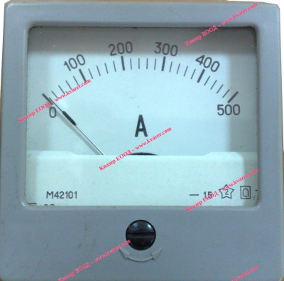 Амперметър 0-500А DC60x60mm М42101