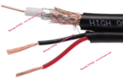 КОАКСИАЛЕН КАБЕЛ RG59 CC+2x0.75 ЧЕРЕН