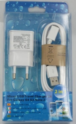 R&T-5042 Универсално зарядно 220V, 2A с кабел USB A - micro USB