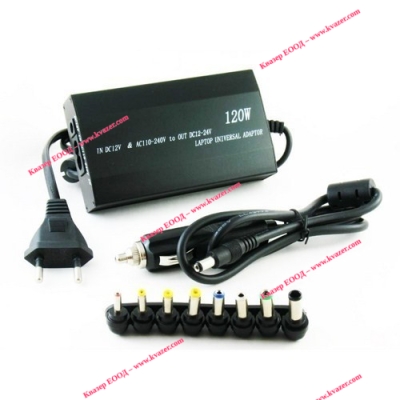 УНИВЕРСАЛНО ЗАХРАНВАНЕ ЗА ЛАПТОП 120W + захранващ кабел 12V