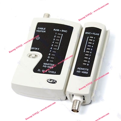 Тестер за LAN мрежи RJ45+BNC NS-468B