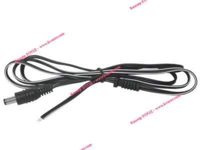 URZ1201-1 Захранваща букса 2.1x5.5x9mm с кабел 1.5m