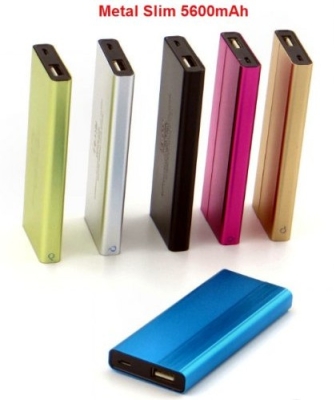 Външна батерия 5600mAh Metal Slim
