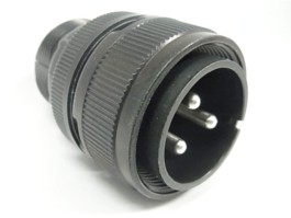 Кръгъл мъжки съединител JAE 3pin MS3106B22-2P-ZN
