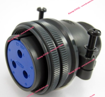 Кръгъл женски съединител JAE 3pin MS3106B22-2S