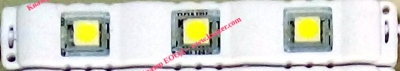 Светодиоден модул 3 LED, 0.6W, 12VDC студено бяла широкоъгълна светлина