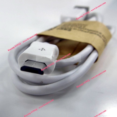 Кабел USB - micro USB 1m бял