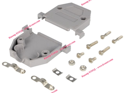 DSC-225 Пластмасов корпус D-SUB прав 25PIN сив