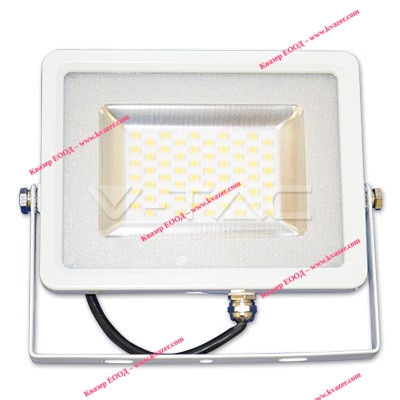 50W LED Прожектор SMD Бяло Тяло 6000K