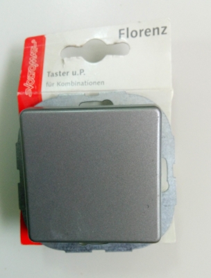 Бутон единичен сив Voltomat сер. Florenz 10A 250V/33109