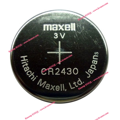 Бутонна батерия литиева CR-2430 MAXELL