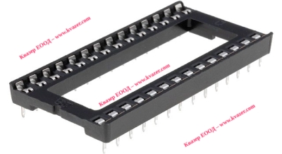 GF-0190-28 цокъл за ИС DIP 28pin 10.16mm RM1.778mm