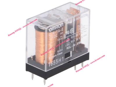 Реле OMRON G2R-1A-E-12DC SPDT, бобина 12VDC