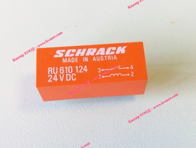 Реле Schrack RU610 124, 24V DC