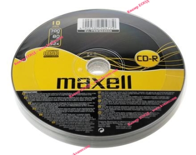 ДИСК Maxell CD-R 700MB/80min max 52x 10бр.